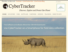 Tablet Screenshot of cybertracker.org